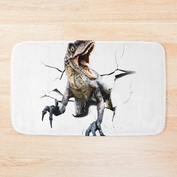 Item preview, Funny Raptor Dinosaur Poking Head, Cracked Wall designed and sold by SkylerJHill.