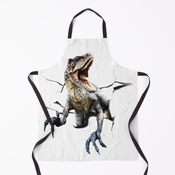 Item preview, Funny Raptor Dinosaur Poking Head, Cracked Wall designed and sold by SkylerJHill.