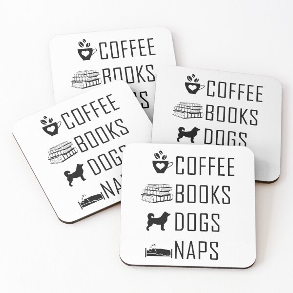 Item preview, Coffee Books Dogs Naps , Introvert, dog lover , nap lover, books lover , Funny, gift for boyfriend, gift for girlfriend,  Gifts About Coffee,  designed and sold by joygift369.