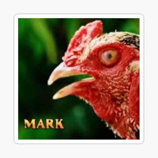Vista previa del artículo con la obra «marca el pollo», diseñado y vendido por therookiestore.