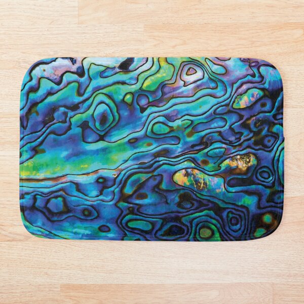 Item preview, New Zealand Paua Abalone Blue Green Yellow Sea Shell Natural Pattern designed and sold by Ciara Shortall.