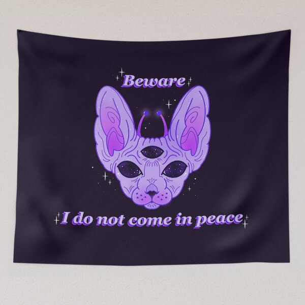 Item preview, Alien cat I do not come in peace  designed and sold by Texdoodles.