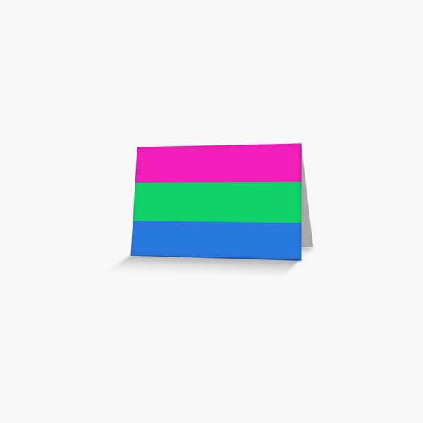 Polysexual Pride Flag Greeting Card