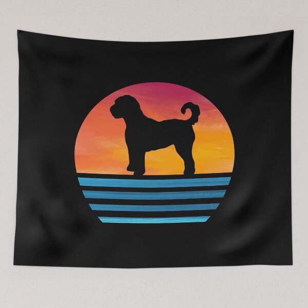 Item preview, funny labradoodle mom dog lover vintage silhouette labradoodle owner gifts designed and sold by alaechamlal.