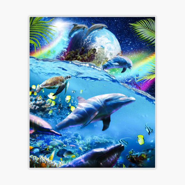 Galaxy Dolphin - Dolphins In Space T-Shirt