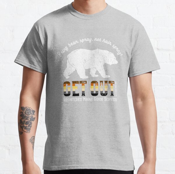Get Out Bear with Bear Pride & Gray Outline Classic T-Shirt