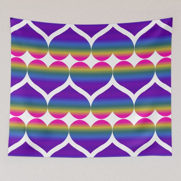 Item preview, Hearts, Hearts, Hearts - Rainbow Hearts designed and sold by RawSunArt.