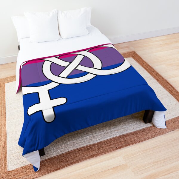 Bisexual Symbol Pride Flag Comforter