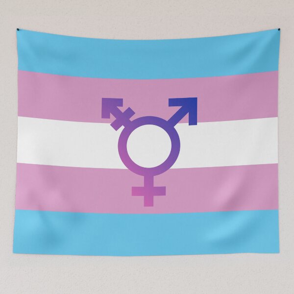 Item preview, Trans Symbol Pride Flag designed and sold by identipride.