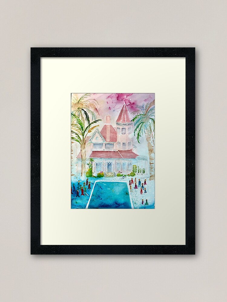 Alternate view of Southernmost House Key West Watercolor Framed Art Print