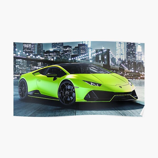 Capsule Lamborghini Huracan EVO Fluo 2021 Poster