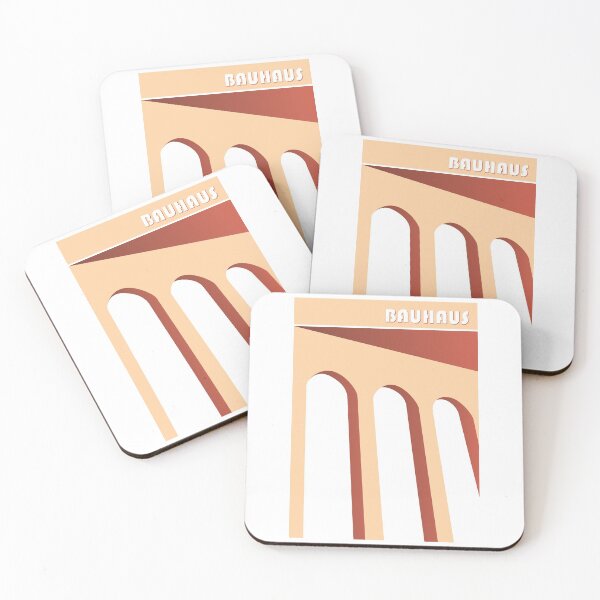 Item preview, Bauhaus - Retro / Art Deco architecture discipline from Berlin, Germany - Available in posters, etc - Brown Beige On White designed and sold by crazycollective.