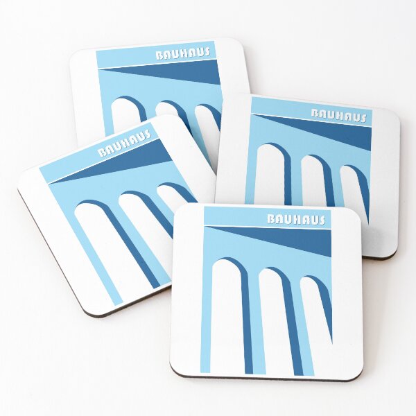 Item preview, Bauhaus - Retro / Art Deco architecture discipline from Berlin, Germany - Available in posters, etc - Blue Light On White designed and sold by crazycollective.