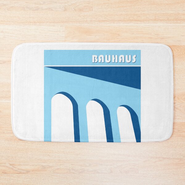 Item preview, Bauhaus - Retro / Art Deco architecture discipline from Berlin, Germany - Available in posters, etc - Blue Light On White designed and sold by crazycollective.