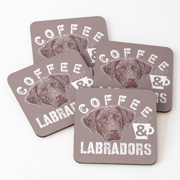 Item preview, Coffee & Labradors Design With Coffee Bean Dog designed and sold by LifeCrush.