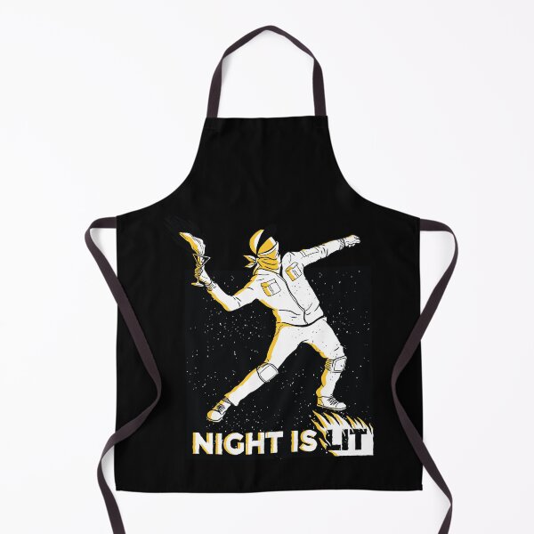 Item preview, PROTESTER WITH DRINK IN HAND AND PHRASE "NIGHT IS LIT" designed and sold by MySecretMerch.