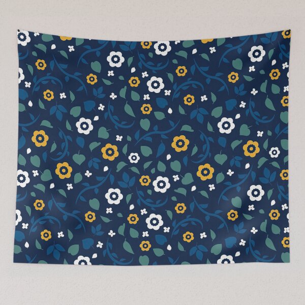 Item preview, Flowy Scandi folk floral design, Flowy Floral, Floral Design designed and sold by graphic-genie.