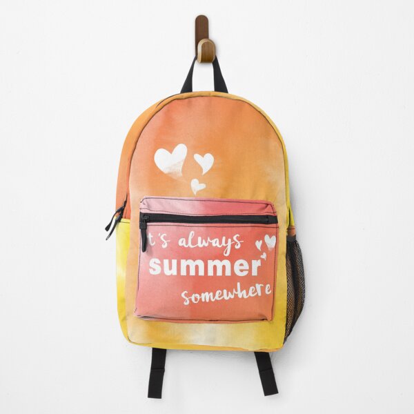 Item preview, It's always summer somewhere Quote Yellow Pink Watercolor designed and sold by edrawings38.