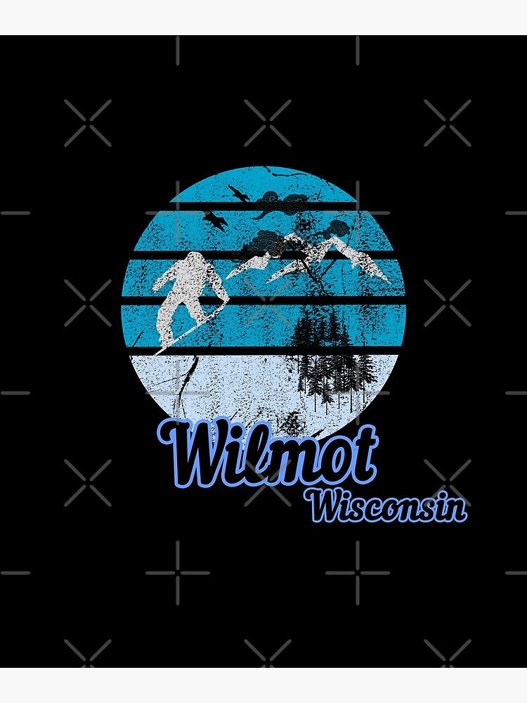 Disover Wilmot, Wisconsin | Usa Winter | Ski Resort Premium Matte Vertical Poster