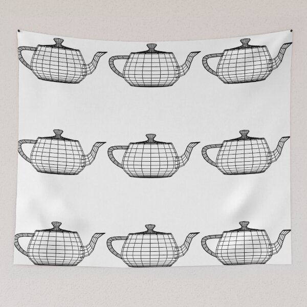 Item preview, Black Teapot Wireframe  designed and sold by wolfweb123.