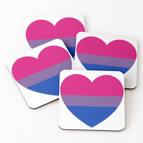 Item preview, Simple Bisexual pride heart flag  designed and sold by JosTees96.