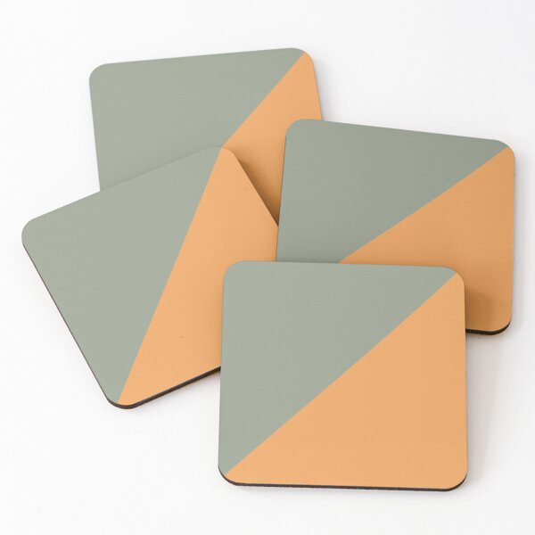 Item preview, SAGE ORANGE LINE PATTERN  designed and sold by RetroPlaceee.