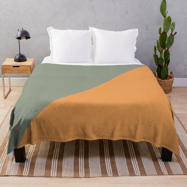 Item preview, SAGE ORANGE LINE PATTERN designed and sold by RetroPlaceee.
