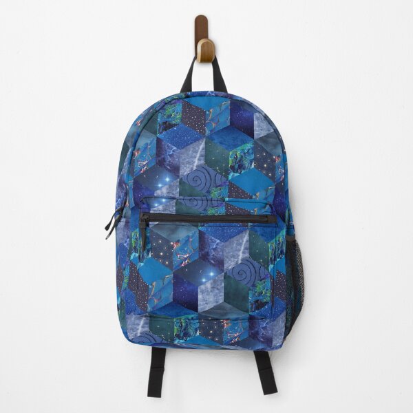 Item preview, Blue of the Night Cube Patchwork Pattern designed and sold by WesternExposure.