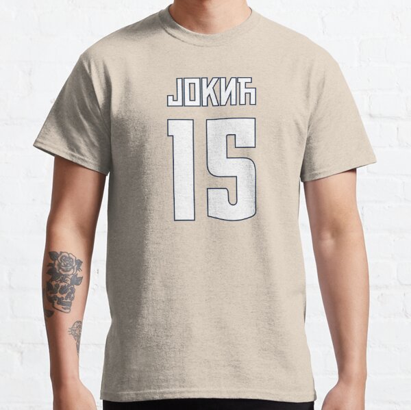 Nikola Jokic Denver 15 serbian cyrillic white Classic T-Shirt