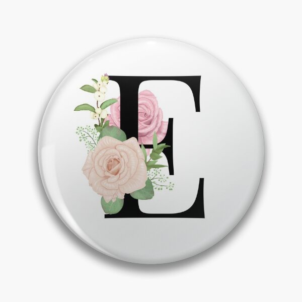 Item preview, Floral E Monogram designed and sold by starrylite.