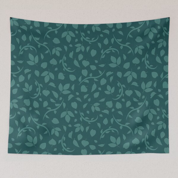 Item preview, Flowy Teal green floral design, Flowy Floral, Floral Design designed and sold by graphic-genie.
