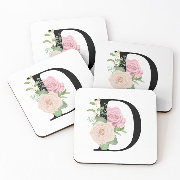 Item preview, Floral D Monogram designed and sold by starrylite.