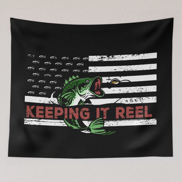 Item preview, Keeping it Reel, American Flag and Fishing with Dad designed and sold by Chelsealuv Krigbaum.