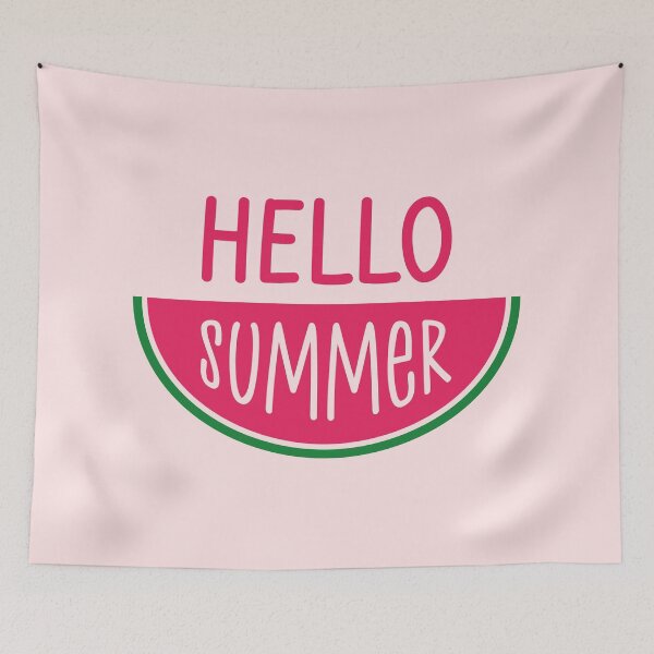 Item preview, Hello Summer 2021 (Light Pink BG) designed and sold by ClaudiaGrosso.