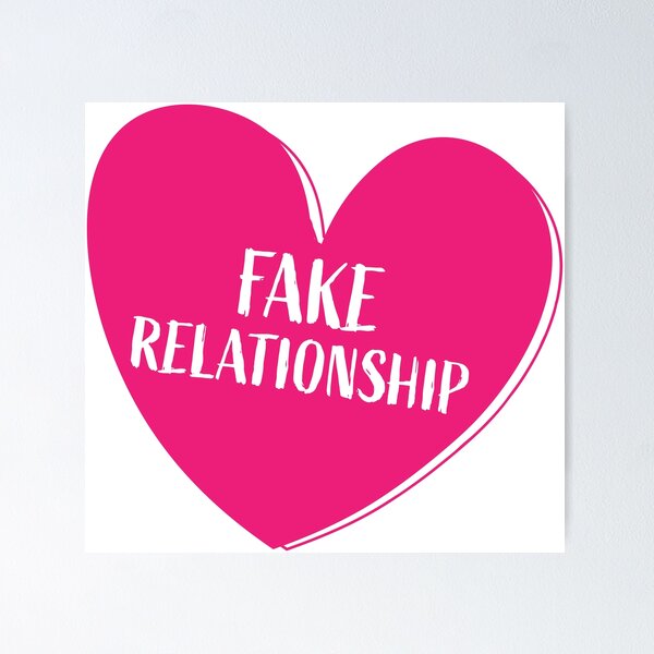 Item preview, Fake Relationship Romance Heart designed and sold by meetcuteries.