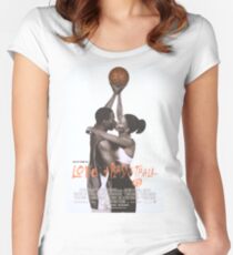 LOVE & BASKETBALL MOVIE POSTER Women's Fitted Scoop T-Shirt