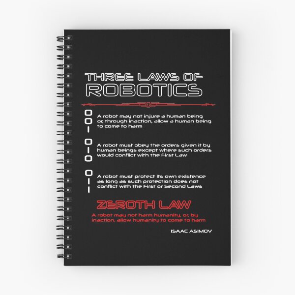Item preview, Asimov's Three Laws of Robotics & the Zeroth Law designed and sold by OBJETDART.