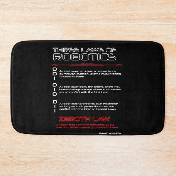 Item preview, Asimov's Three Laws of Robotics & the Zeroth Law designed and sold by OBJETDART.