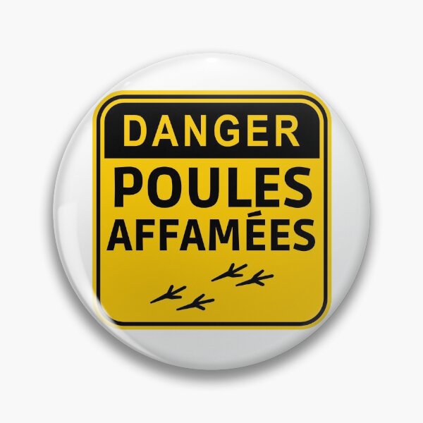 Item preview, Danger poules affamées, poule designed and sold by Smileycreation.