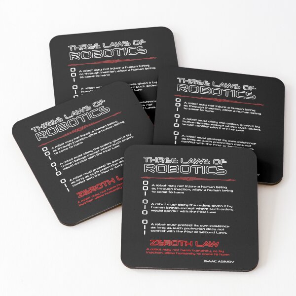 Item preview, Asimov's Three Laws of Robotics & the Zeroth Law designed and sold by OBJETDART.