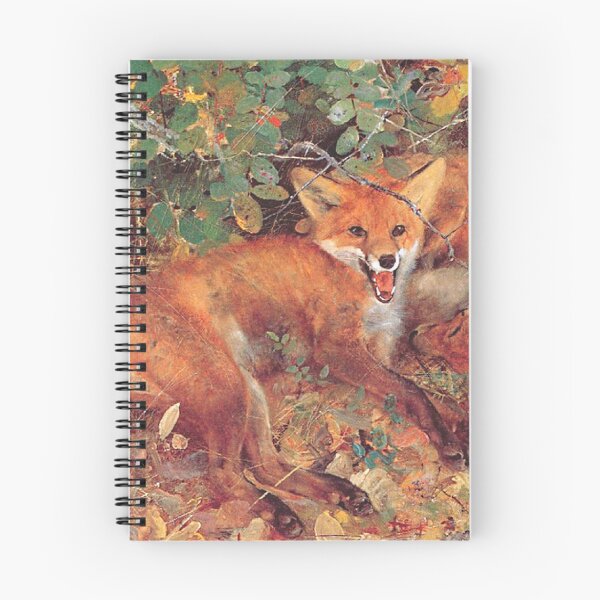Item preview, Foxes painted by Bruno Liljefors (1885) designed and sold by IridescentSea.