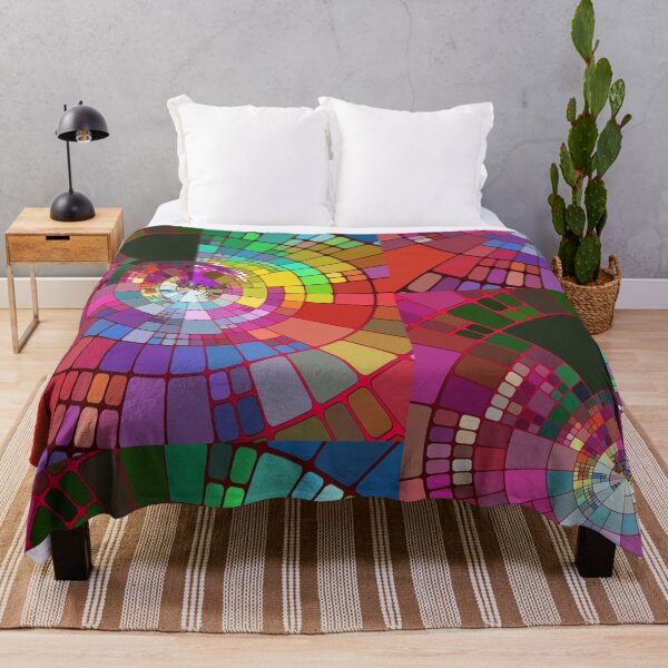 Item preview, Cubist Abstract Bright Multi-Color Fractal Design designed and sold by EarthArtDesigns.