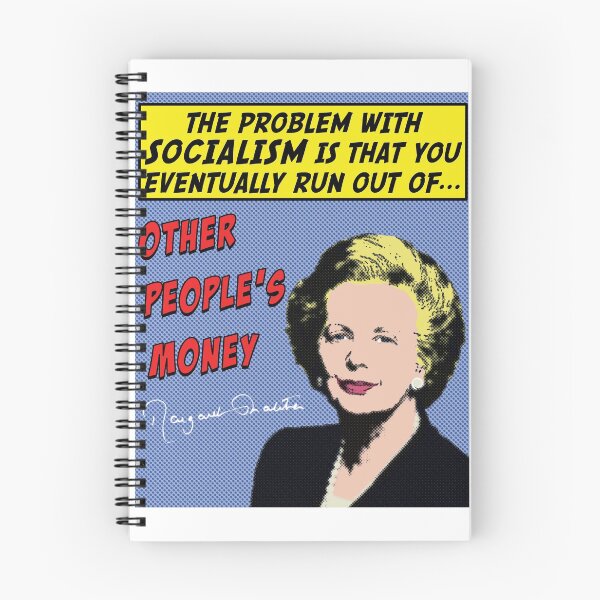 Item preview, Margaret Thatcher - The Problem with Socialism designed and sold by LibertyLine.