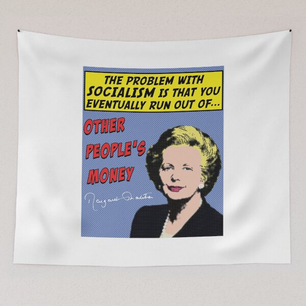 Item preview, Margaret Thatcher - The Problem with Socialism designed and sold by LibertyLine.