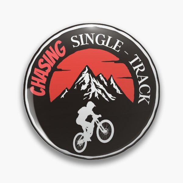 Item preview, Chasing Single-Track Mountain Bike Logo designed and sold by NoSpecialShop.