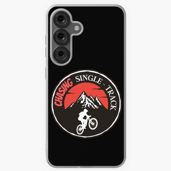 Item preview, Chasing Single-Track Mountain Bike Logo designed and sold by NoSpecialShop.