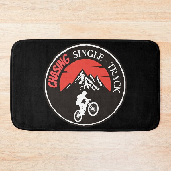 Item preview, Chasing Single-Track Mountain Bike Logo designed and sold by NoSpecialShop.