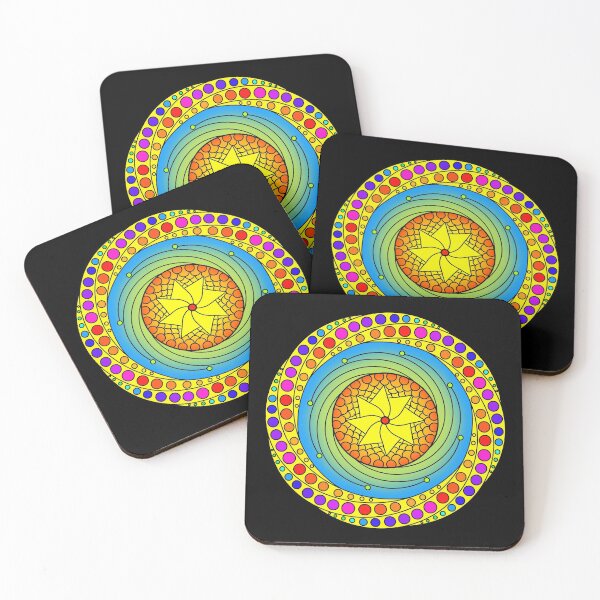 Item preview, Rainbow Star Zen Mandala #47 designed and sold by newmicro.