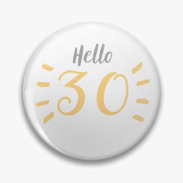 Item preview, Hello 30 | 30th Birthday designed and sold by Presto Prints Design.