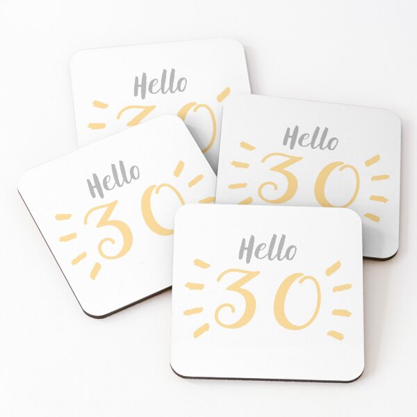 Item preview, Hello 30 | 30th Birthday designed and sold by Presto Prints Design.